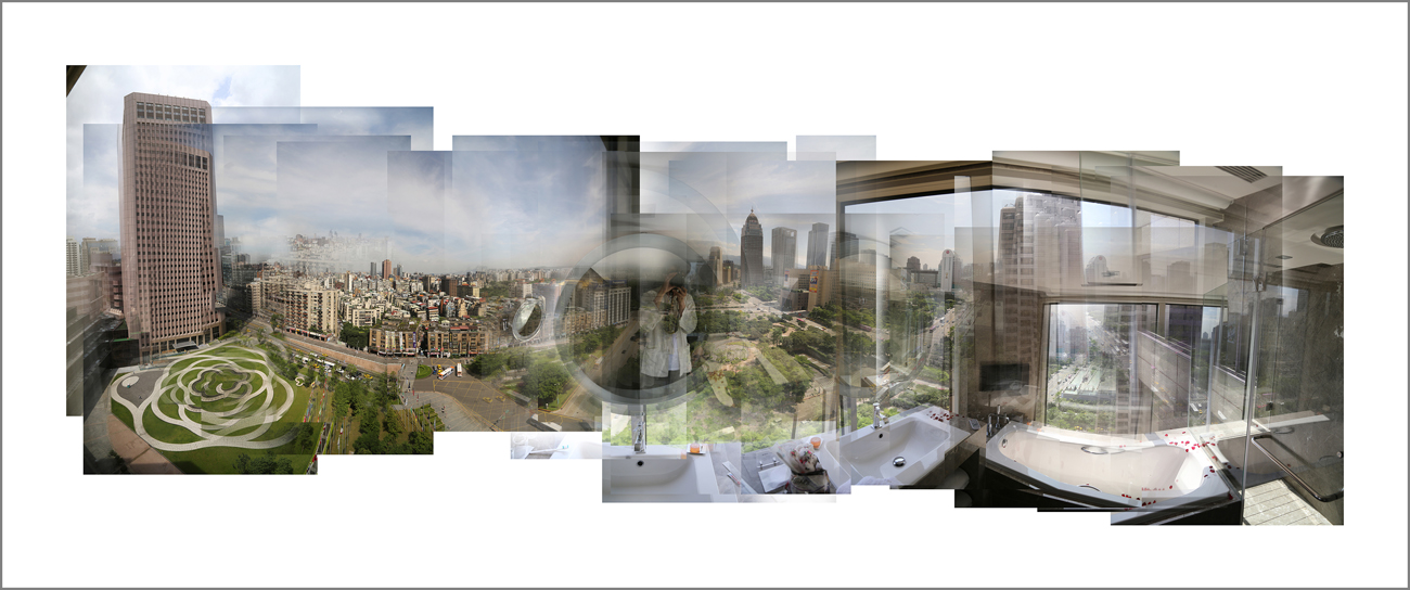 CHANG, Chung-Liang 張仲良, La Fenêtre miroitée transparente 窗_明鏡透視 no_37, Une Vue sur Taipei, 俯視台北, 2014